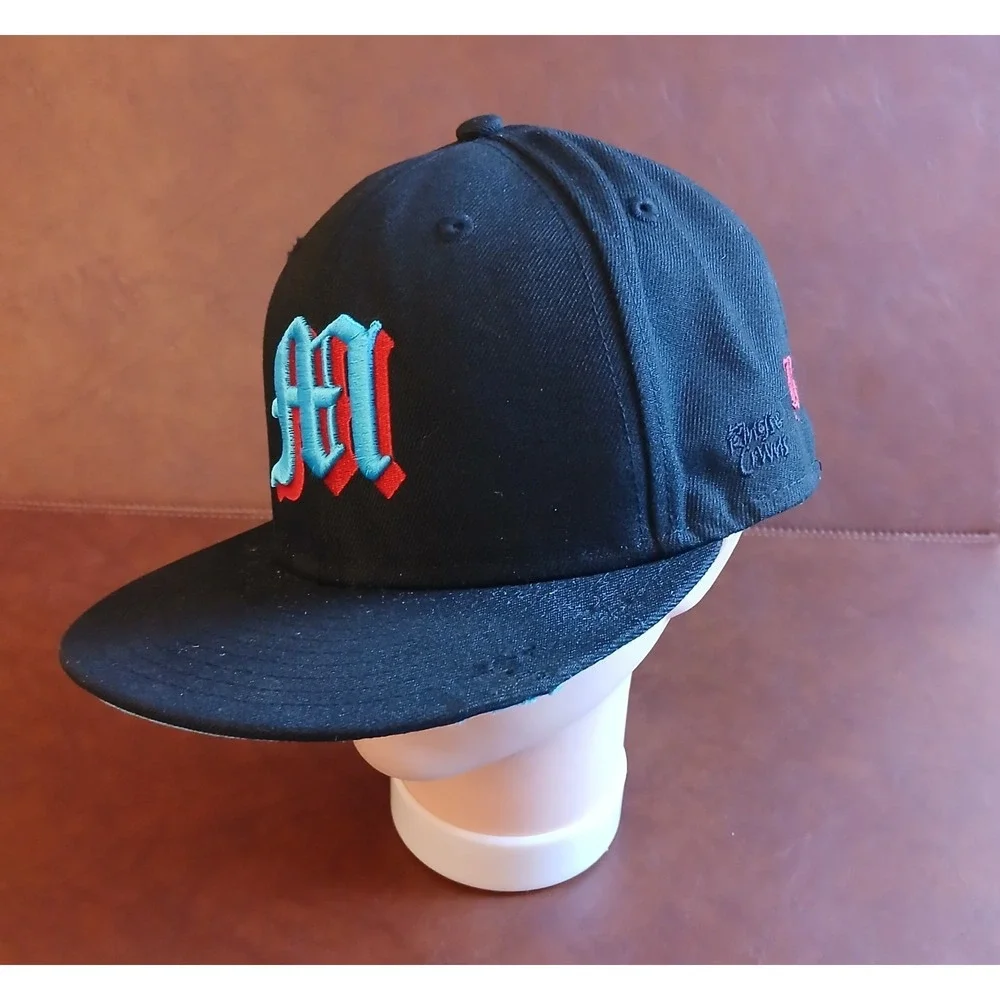 Miami Giants Negro League Baseball Hat Rings & Crowns Fitted Cap 7 1/4 #1592